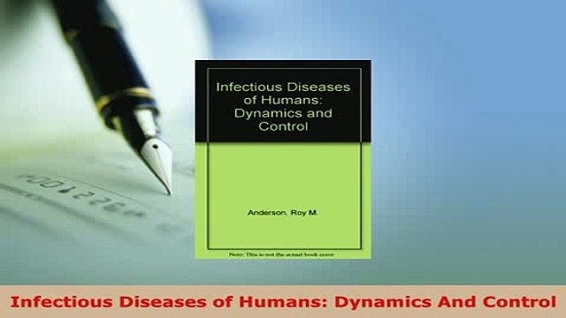 Download Infectious Diseases of Humans Dynamics And Control EBook