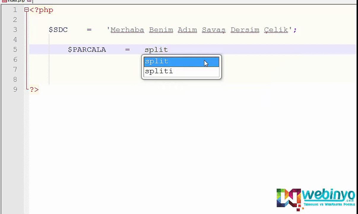 PHP Split Fonksiyonu Kullanımı – Çoklu Ayırma İşlemi