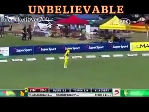 Amazing fielding by australian fielders to save four runs