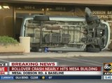 Driver rolls vehicle in Mesa shopping center parking lot