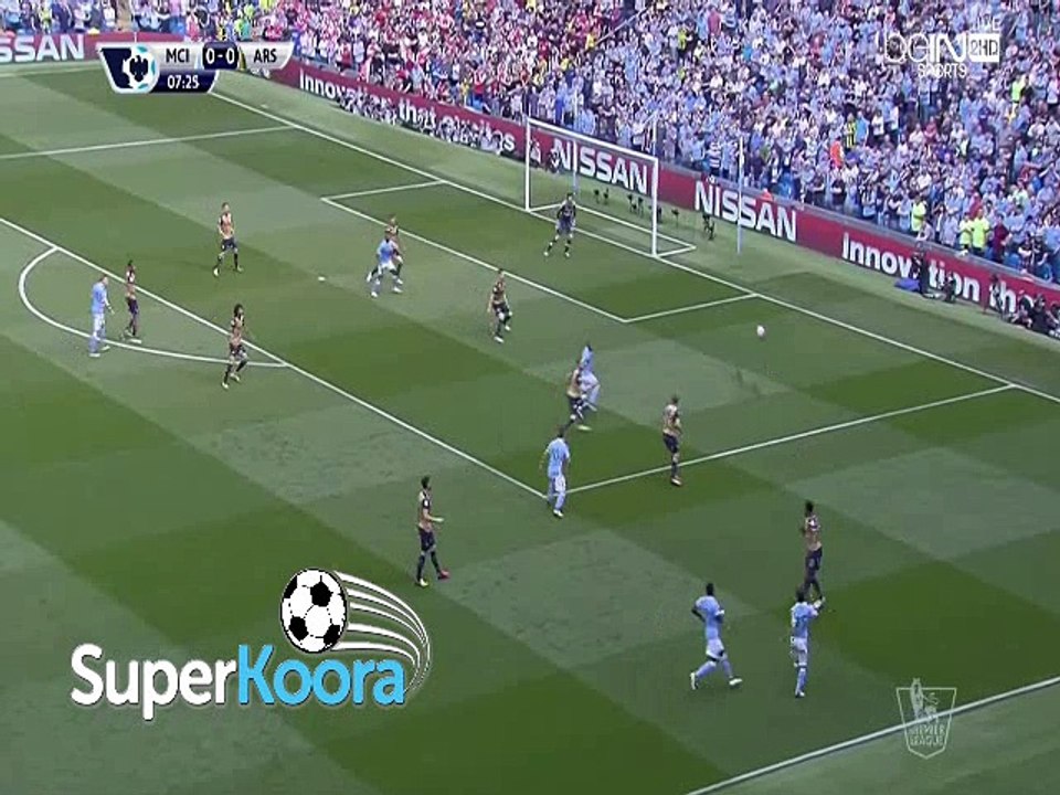 اهداف مباراة ( مانشستر سيتي 2-2 آرسنال ) الدوري الانجليزي