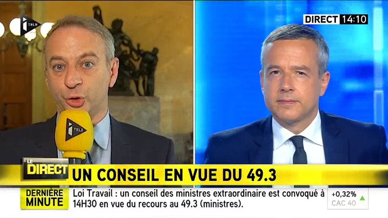 Laurent Baumel sur la motion de censure : "On va y réfléchir"