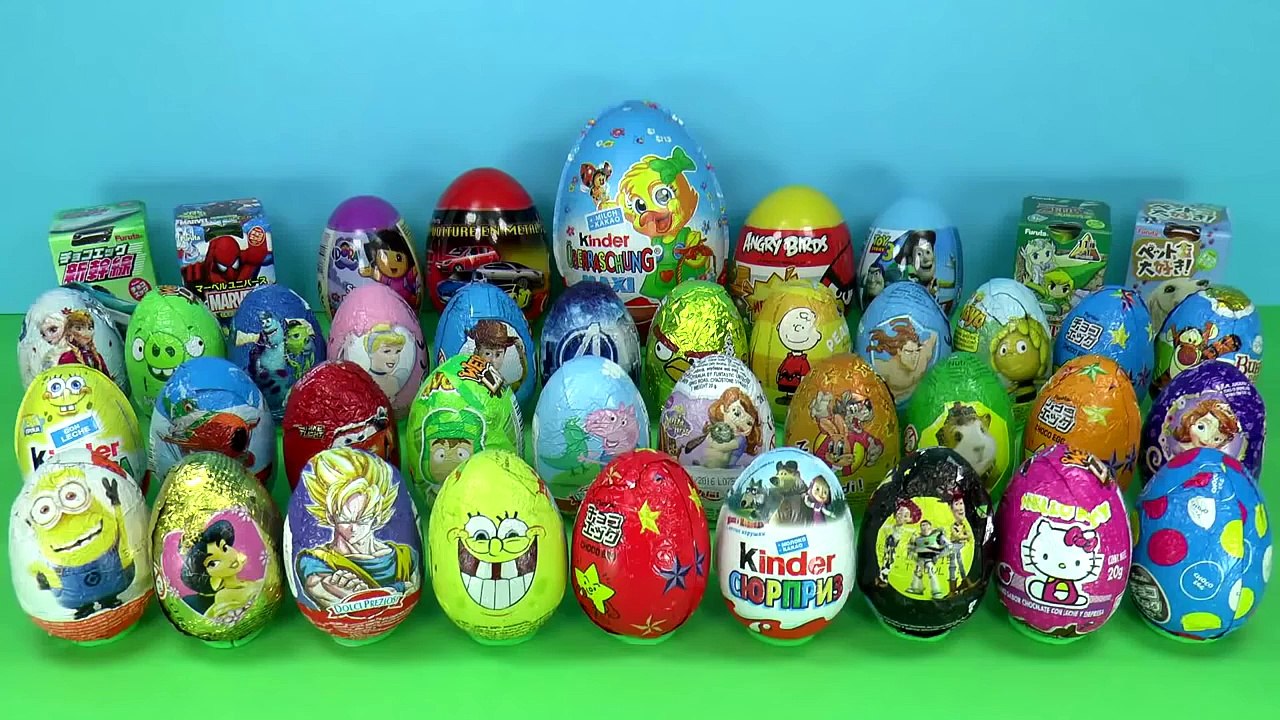 Kinder joy mickey and tom and jerry 50 Surprise eggs Ну, погоди! Маша и Медведь Peppa Pig Dora