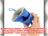 MUZZANO Pochette ORIGINALE Cocoon Bleu pour SONY XPERIA U - Protection Antichoc ELEGANTE OPTIMALE
