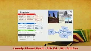 Read  Lonely Planet Berlin 9th Ed 9th Edition Ebook Free