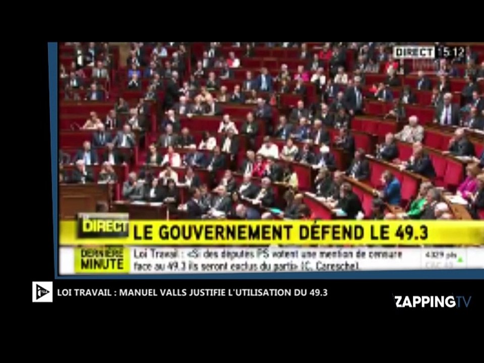 Loi Travail : Manuel Valls justifie l’utilisation du 49.3 devant les députés, "le pays doit avancer" (Vidéo)