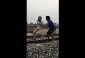 OMG ! Boys On Railway Track Prank-Top Funny Videos-Funny Clips-Top Prank Videos-Top Vines Videos-Viral Video-Funny Fails