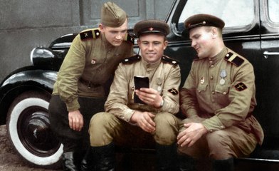 Герои Великой Отечественной войны в цветных фотографиях