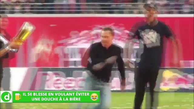 Zap Foot du 10 mai: le coup franc de Messi vu des tribunes, il se blesse en voulant éviter une douche à la bière, une chute très étrange etc.