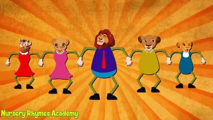 Lion King Finger Family Nursery Rhyme for Children - Kids Songs - Lion King Finger Family