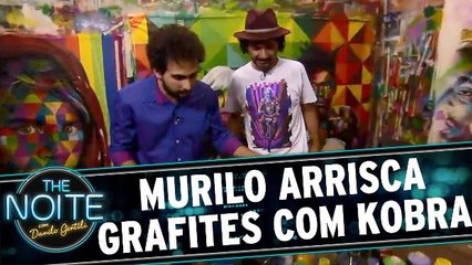 Murilo Couto ataca de grafiteiro com Eduardo Kobra