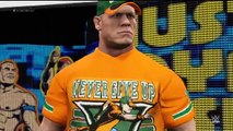 WWE 2K16 - John Cena(15X Orange/Green Attire) vs Seth Rollins