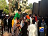 PPP workers celebrate Ali Haidar Gilani's return -10 May 2016