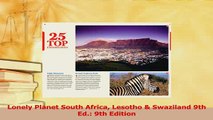 Download  Lonely Planet South Africa Lesotho  Swaziland 9th Ed 9th Edition PDF Free