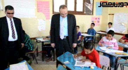 محافظ بني سويف يتفقد لجان الابتدائية