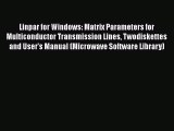[PDF] Linpar for Windows: Matrix Parameters for Multiconductor Transmission Lines Twodiskettes