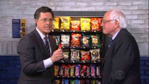 Bernie Tells Colbert Hes Not Giving Up