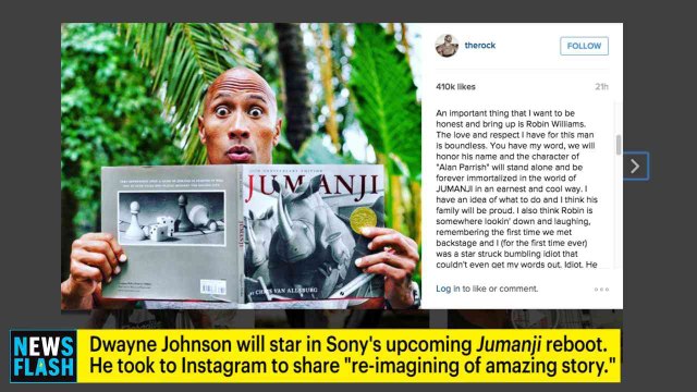 Jumanji Reboot to Honor Robin Williams