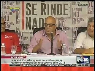 Jorge Rodríguez dijo que a la oposición "no le dan las firmas"