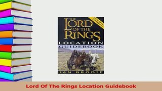 PDF  Lord Of The Rings Location Guidebook  EBook