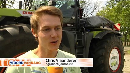 Rondtocht met opvallende tractor door Noord-Nederland - RTV Noord