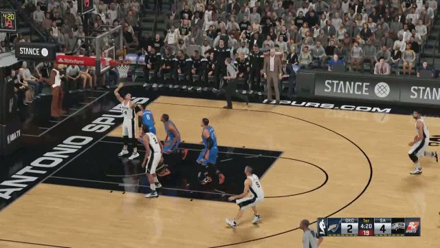 Jeux vidéo - NBA : Sur NBA 2K16, OKC remporte le match 5 à San Antonio