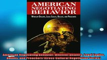 READ FREE Ebooks  American Negotiating Behavior WheelerDealers Legal Eagles Bullies and Preachers Online Free