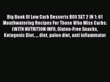 [Read Book] Big Book Of Low Carb Desserts BOX SET 2 IN 1: 61 Mouthwatering Recipes For Those