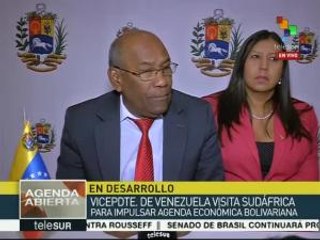Vicepdte. de Venezuela continúa su gira por Sudáfrica
