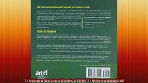 FREE DOWNLOAD  Training Design Basics Atd Training Basics READ ONLINE