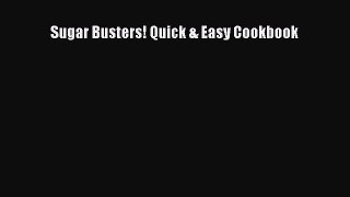 [PDF] Sugar Busters! Quick & Easy Cookbook [Download] Online