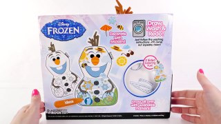 Disney Frozen Olaf Inkoos Washable Color, Create, Draw plush pillow by DCTC