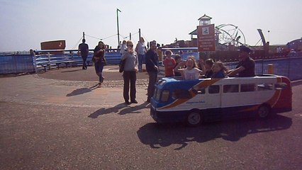 Arbroath Mini Stagecoach Bus At The Beach