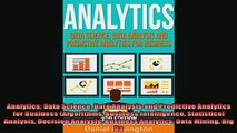 READ book  Analytics Data Science Data Analysis and Predictive Analytics for Business Algorithms Online Free