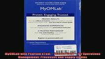 Downlaod Full PDF Free  MyOMLab with Pearson eText  Access Card  for Operations Management Processes and Full Free