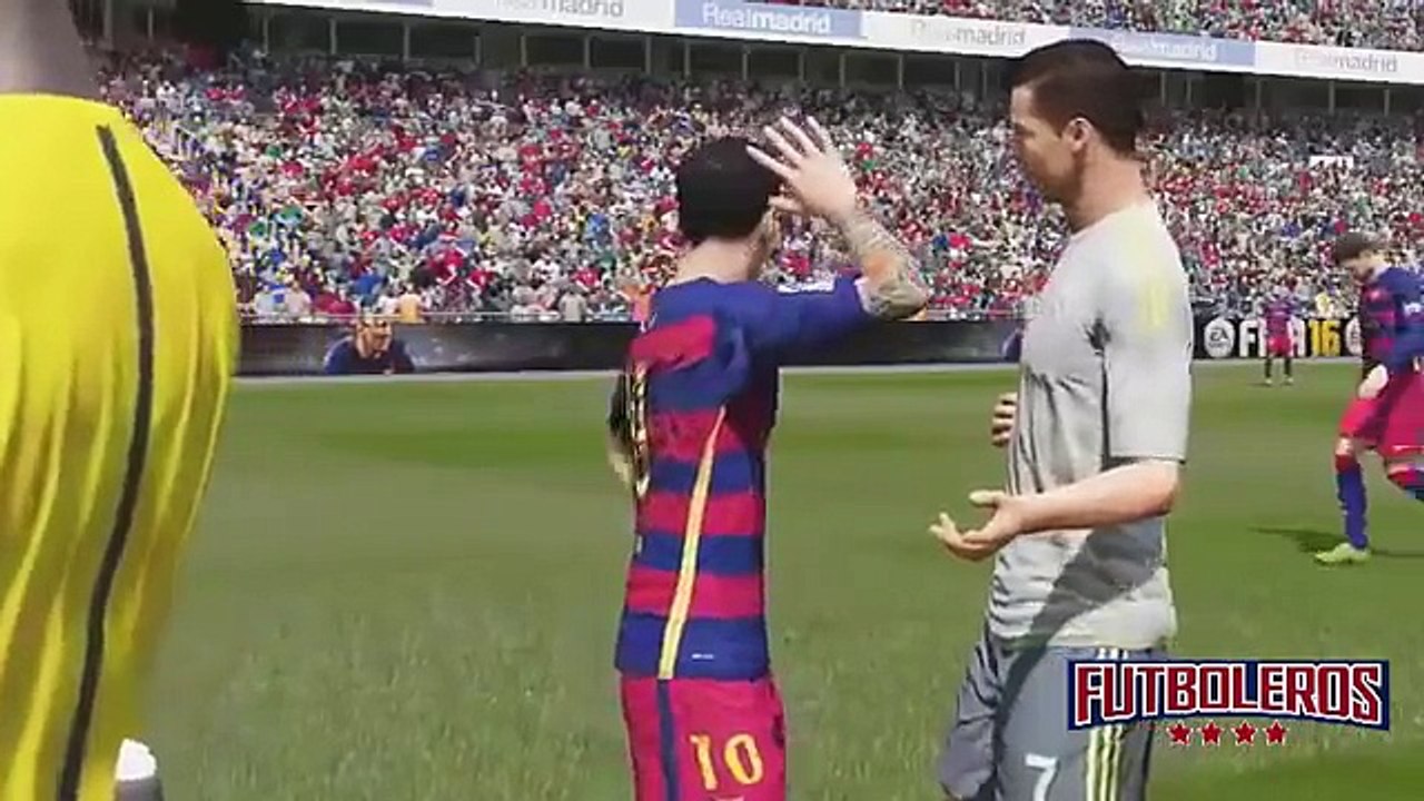 Cristiano Ronaldo vs Messi - FIFA 16 Fight HD - Ronaldo vs Messi Pelea en FIFA 16