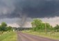 Powerful Tornado Crosses Road in Oklahoma