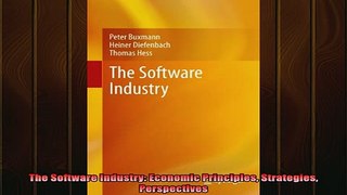 READ book  The Software Industry Economic Principles Strategies Perspectives Free Online