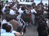 Firing in PTI Jalsa in Peshawar 9/05/2016