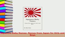 PDF  Japanese Baby Names Names from Japan for Girls and Boys Read Full Ebook