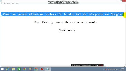 ¿Cómo se puede eliminar selección historial de búsqueda en Google cromo