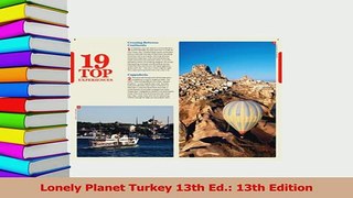 Read  Lonely Planet Turkey 13th Ed 13th Edition Ebook Free