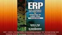 READ FREE Ebooks  ERP Tools Techniques and Applications for Integrating the Supply Chain Second Edition Online Free