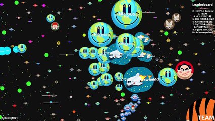 9,999 Agar.io Bots -- 90K MASS -- TEAMING WITH RANDOMS -not clickbait-