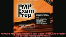 READ book  PMP Exam Prep By Rita Mulcahy 2013 Eighth Edition Ritas Course in a Book for Passing the Free Online