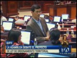 Asamblea debate Ley de Ordenamiento Territorial