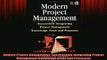 FREE EBOOK ONLINE  Modern Project Management Successfully Integrating Project Management Knowledge Areas and Online Free