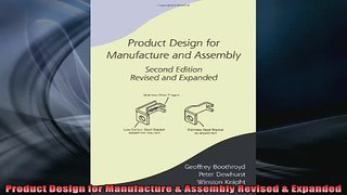 Downlaod Full PDF Free  Product Design for Manufacture  Assembly Revised  Expanded Full Free