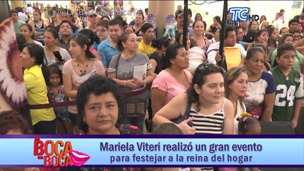 Mariela Viteri realizó un gran evento para festejar a la reina del hogar
