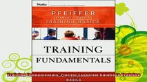 new book  Training Fundamentals Pfeiffer Essential Guides to Training Basics